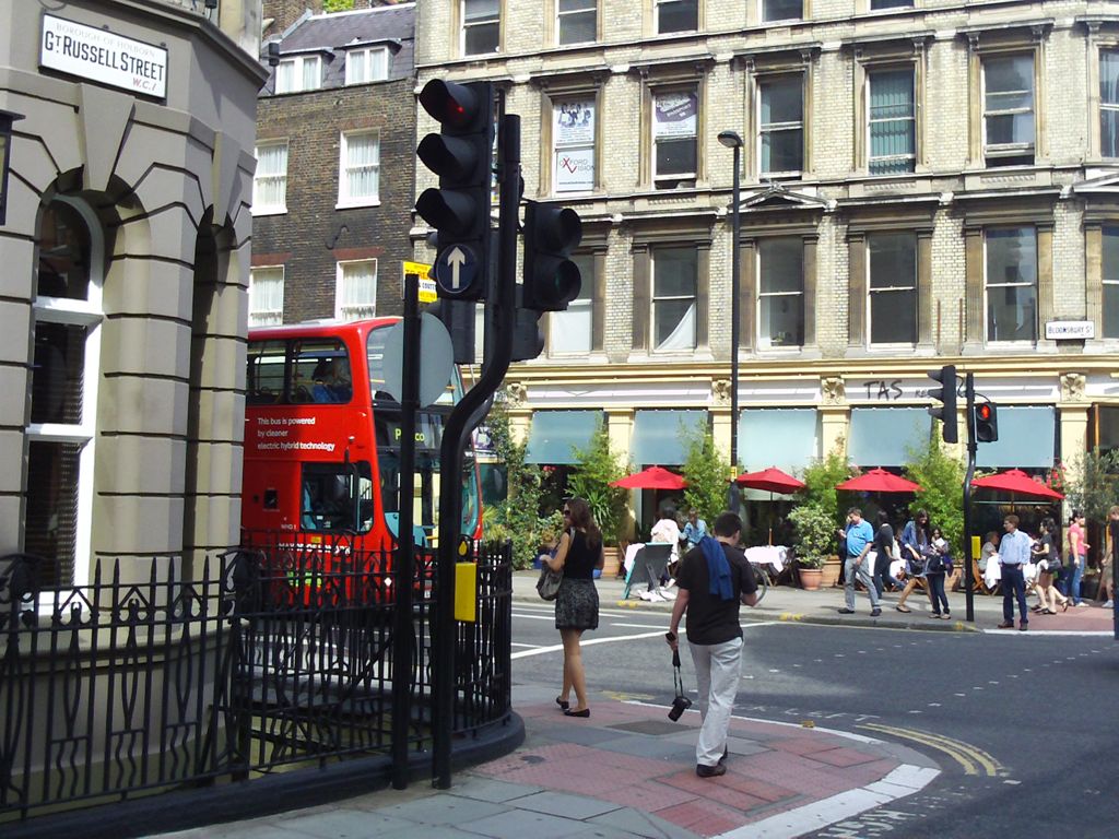 Corner Bloomsbury & Great Russell sts.