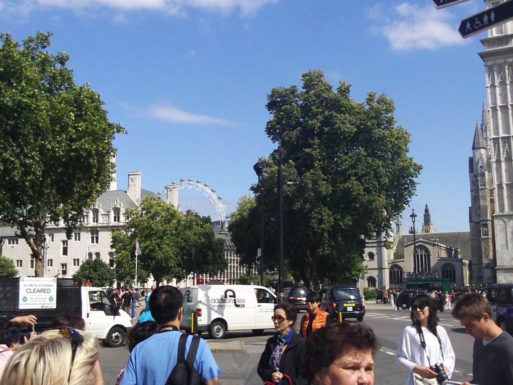 London Eye in distance