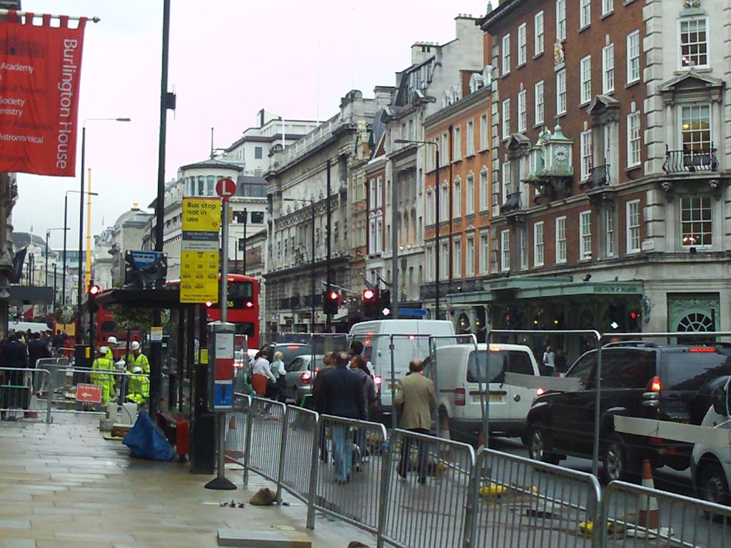 Picadilly Street under severe construction