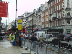 Picadilly Street under severe construction