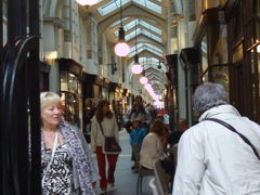 An arcade shopping center off Picadilly