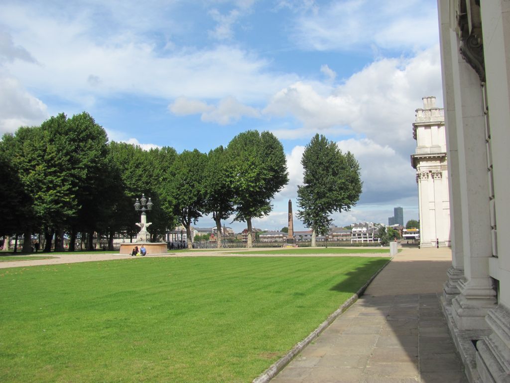 Thames in mid-distance