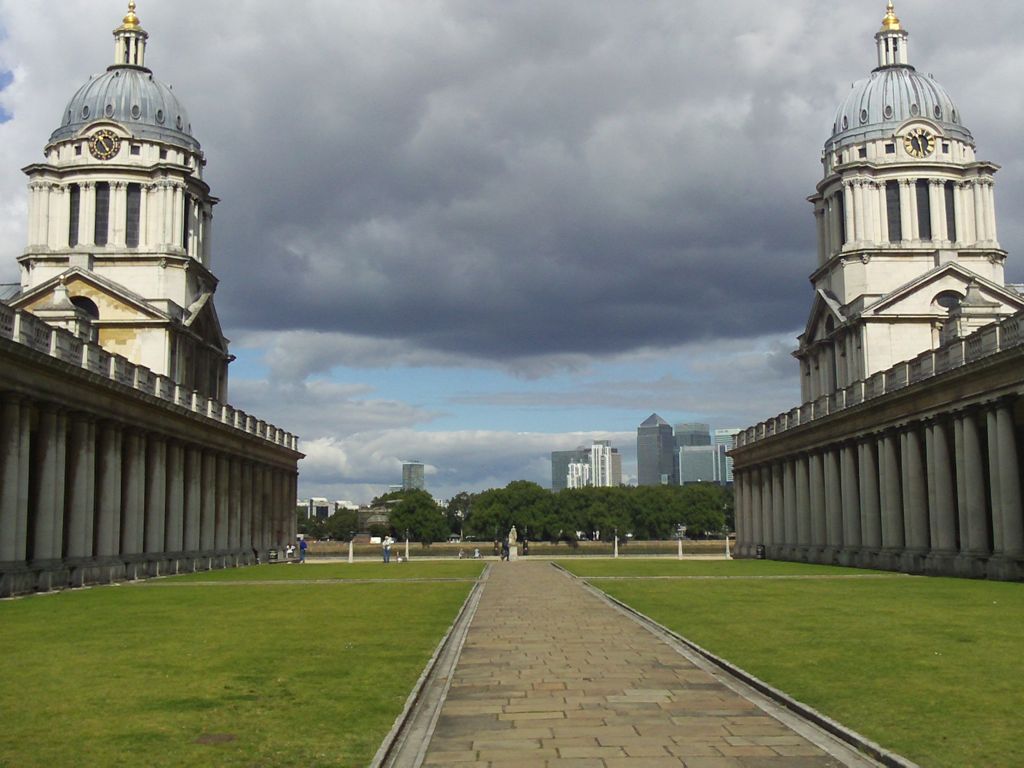 Twin Mirrored Buildings - Greenwich