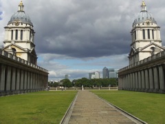 Twin Mirrored Buildings - Greenwich