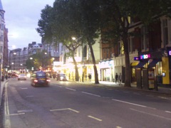 Wyndham's Theatre at dusk