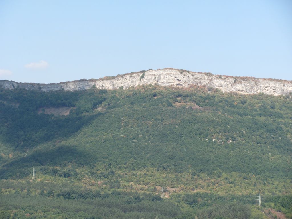 Bluffs across valley