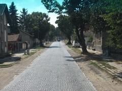 Cobblestone street