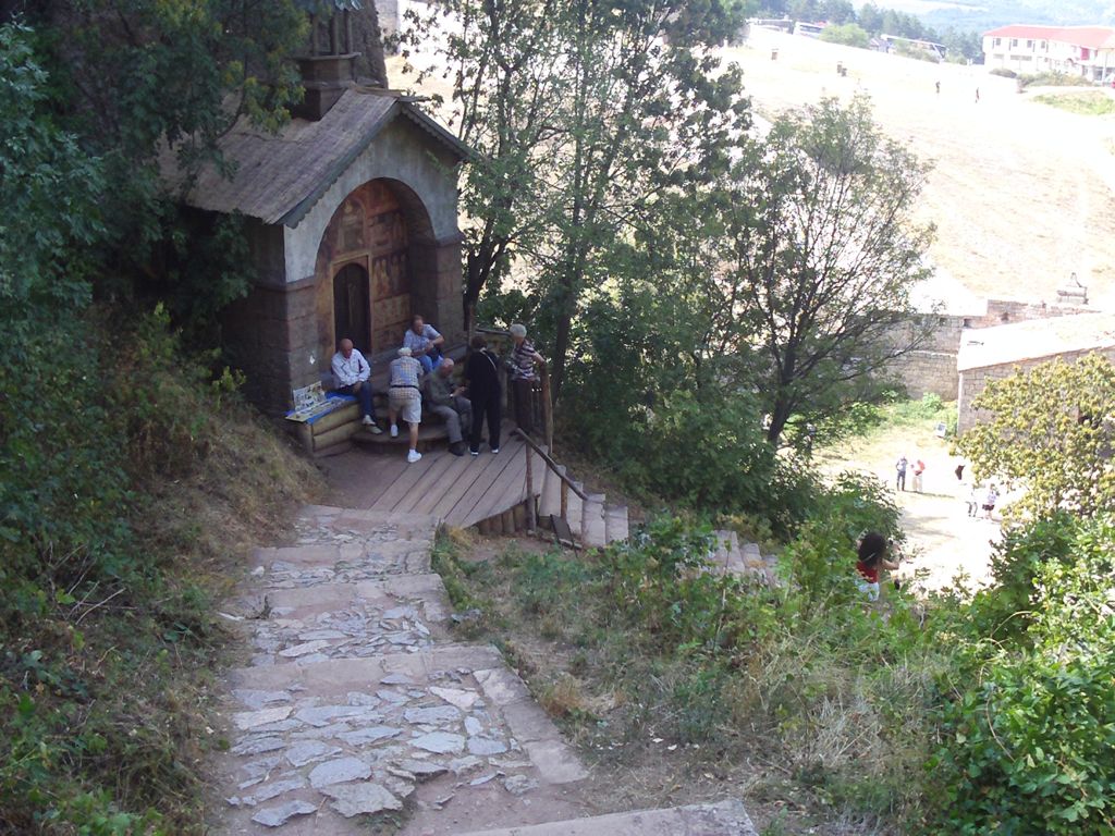 Steps and movie set