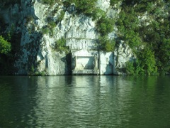 Iron Gates - Trajan's Plaque to his road-builders