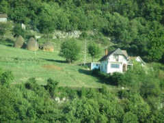 Haystack and house