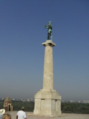 Naked man statue, different angle