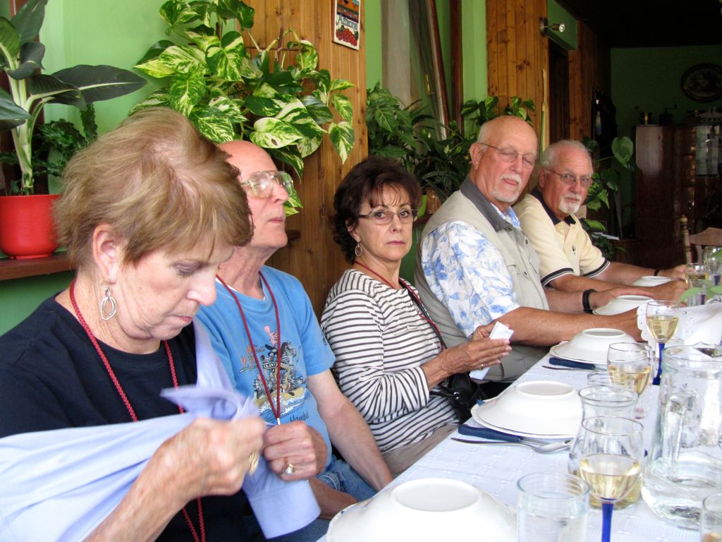 Peggy, Tom C, Sandra, Tom T, Bing at Eva's