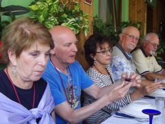 Peggy, Tom C, Sandra, Tom T, Bing