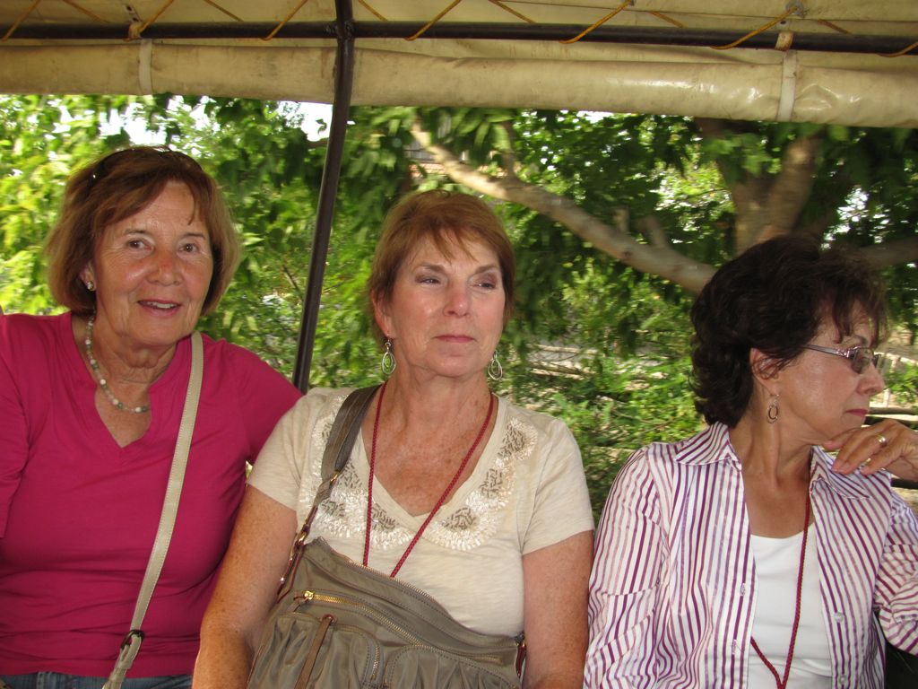 Saidia, Peggy, Sandra in Wagon