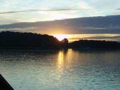 Sunset over the Danube