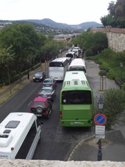 Bus Jam exiting