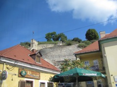 Village under fortress