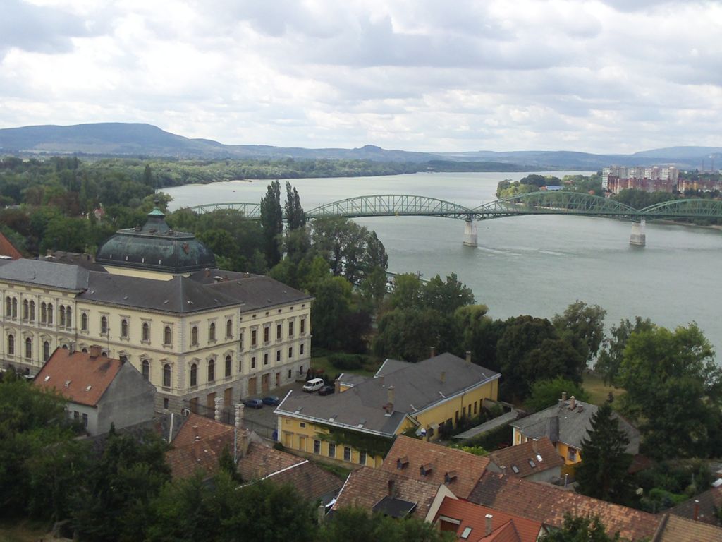 Danube separating Hungary and Slovakia