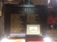 HMS Chester Plaque