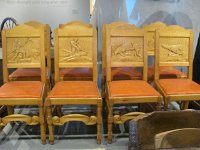 Hand-carved chairs