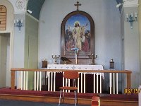 Inside church